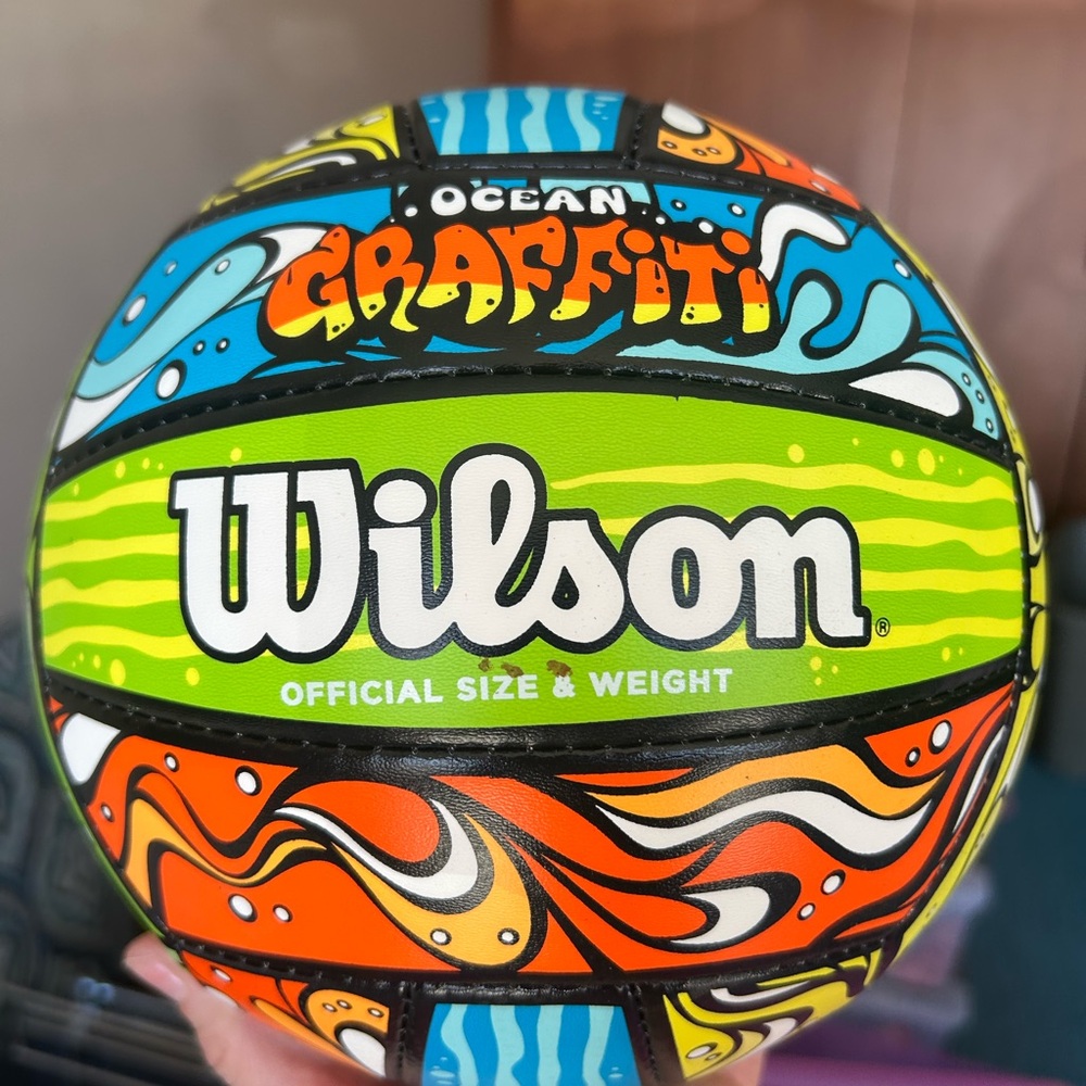 Wilson Ocean Graffiti Beach‎ Volleyball Professional Level Official Size Weight